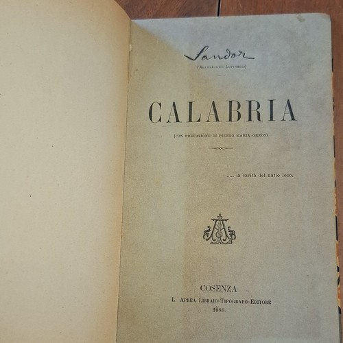 Sandor calabria lupinacci - calabria.,