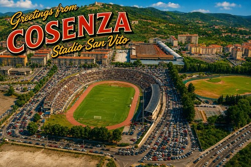 Cartolina moderna stadio - stadio, san