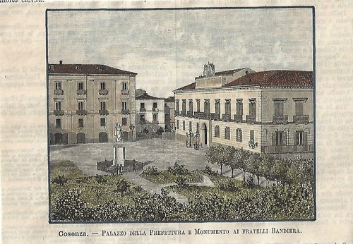 Stampa antica cosenza - stampa, palazzo