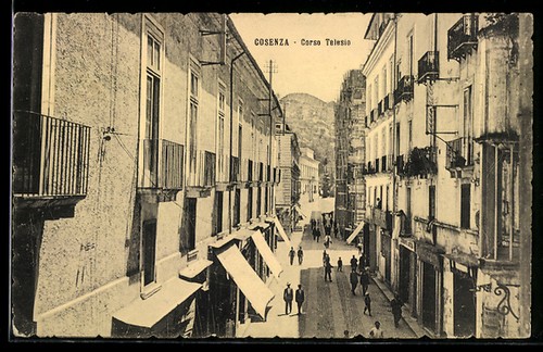 Cartolina cosenza corso - cosenza,,