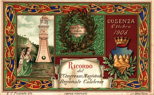 Cosenza 1908 ricordo del - -,