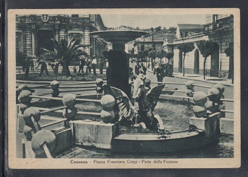 Cartolina cosenza piazza - cosenza,